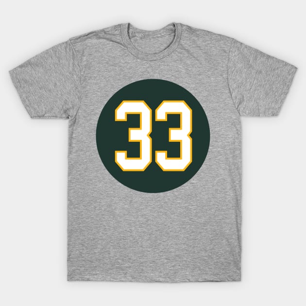 Aaron Jones Green Bay Packers Number 33 Jersey Inspired T-Shirt by naesha stores